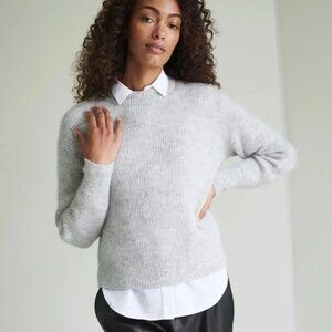 Quince Gray Crew Neck Sweater